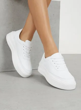 Chunky Platform Basic Casual Shoes 