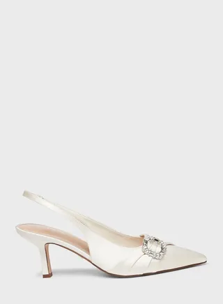 Pointed Toe Mid Heel Pumps