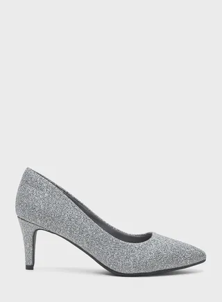 Pointed Toe Mid Heel Pumps