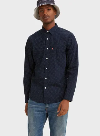 Pocket Detail Regular Fit Shirt 