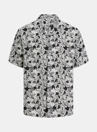 All Over Print Resort Collar Regular Fit Shirt 
