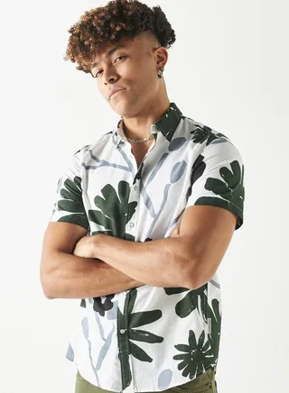 Floral Print  Regular\n  Fit Shirt