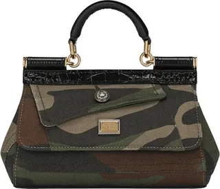 Small camou patchwork Sicily bag