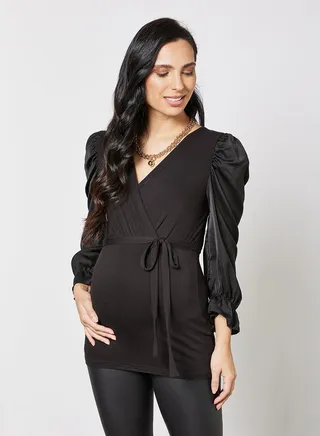 MLBONNIE 2-in-1 Maternity Top Black 