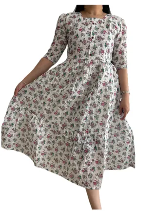 Zebees Maternity Hakoba Floral Dress 