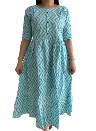 Zebees Cotton Maternity & Feeding Dress 