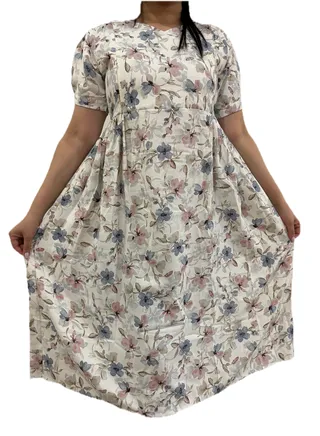 Zebees Crape Maternity & Feeding Dress 
