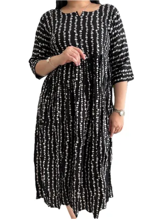 Zebees Rayon Maternity & Feeding Dress 