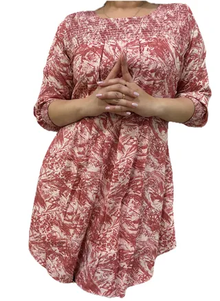 Zebees Georgette Maternity Tunic Top 