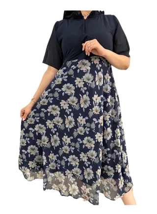 Zebees Chiffon Maternity Dress 