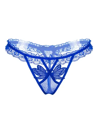 Lace Perspective Briefs Blue 