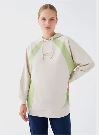 Hooded Contrast Detail Tunic 
