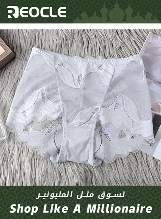 Women's  Lace Briefs Transparent Mid-waist Women's Hollow Breathable Comfortable Briefs Women's 