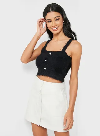 Button Detail Cami Top 