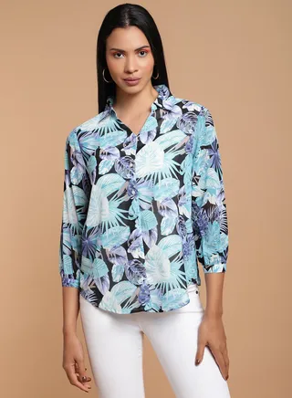 Printed Casual Tunic Multicolour 