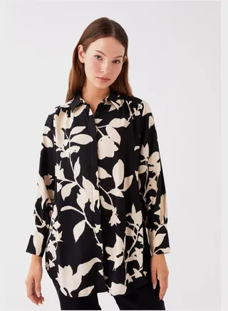 Floral Button Down Tunic 
