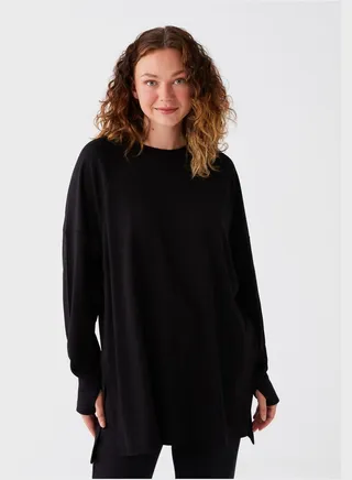Round Neck Oversized Tunic 