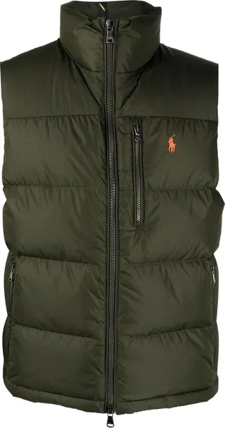 Logo-Embroidered Quilted Gilet