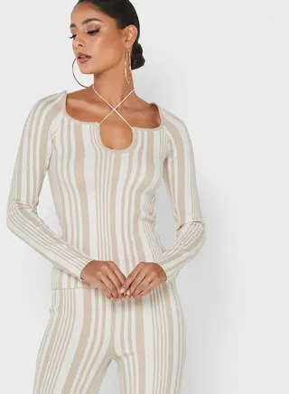 Bardot Knitted Top 