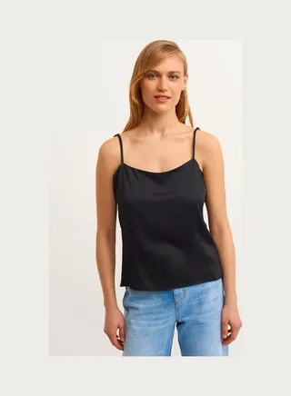 Blouses Top With Figurative Form Black 