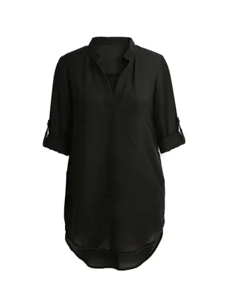 Long Sleeves Tunic Black 