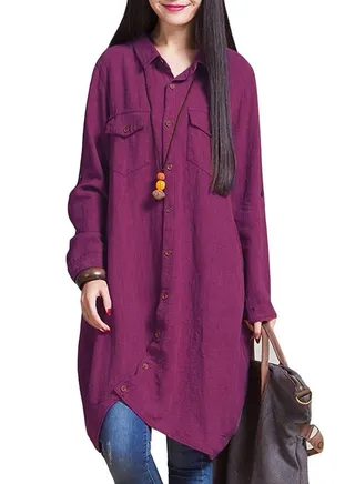 Linen SWomenhirt Tunic 