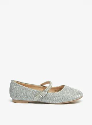 Girls Embellished Round Toe Ballerina Shoes With Buckle Closure By Shoexpress 