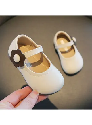 Minimalist Small Leather Shoes Baby Walking Shoes  Spring Style Female Baby Korean Version Princess Shoes Children's Shoes 