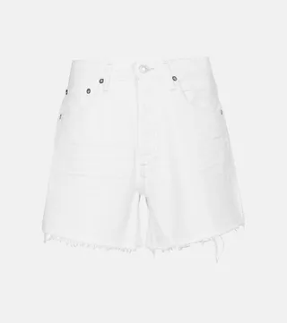 Parker mid-rise denim shorts
