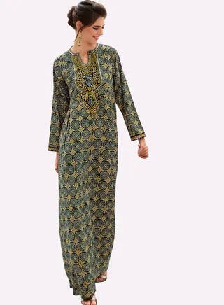 Sara Block Printed Jalabiya 