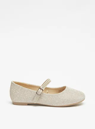 Girls Embellished Round Toe Ballerina Shoes With Buckle Closure By Shoexpress 
