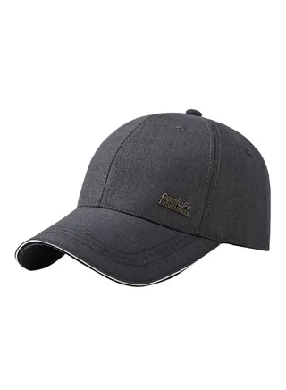 Adjustable B-Boy Snapback Hip-Hop Cap Dark Grey 