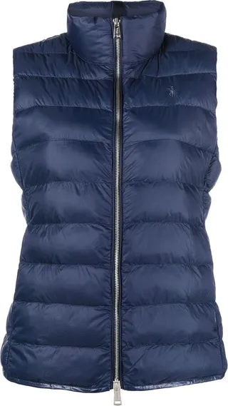 Funnel-Neck Padded Gilet