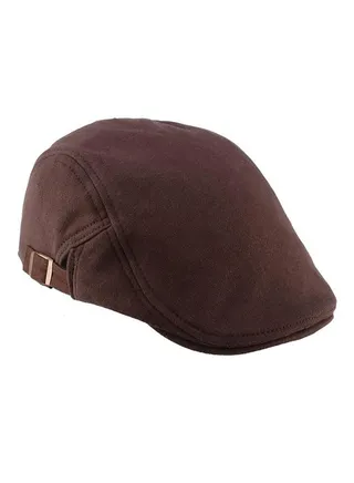 Newsboy Retro Peaked Cap Coffee 