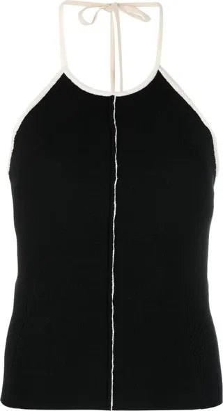 Halterneck Knitted Top