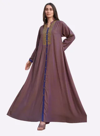 Sara Retro Printed Jalabiya 