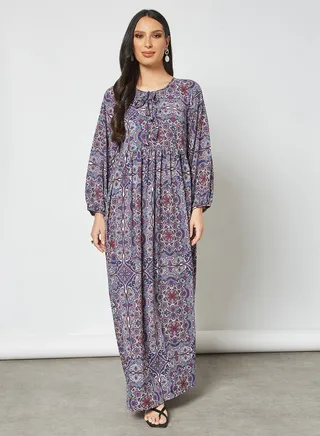 Traditional Printed Jalabiya Multicolour 