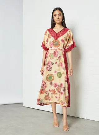 Printed Jalabiya Multicolour 