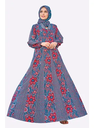 Sara Floral Print Jalabiya 