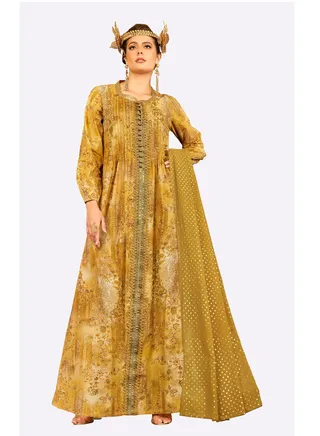 Sara Vintage Print Jalabiya 