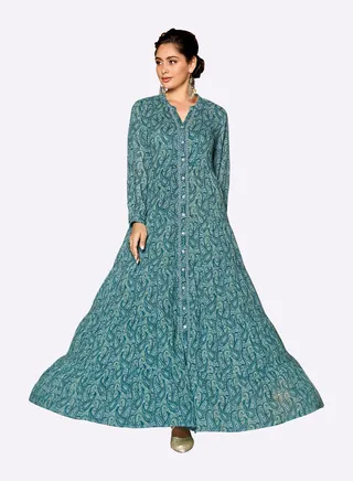 Sara Paisley Print Jalabiya 