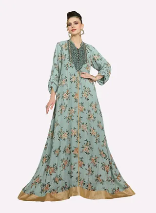 Sara Floral Printed Jalabiya 