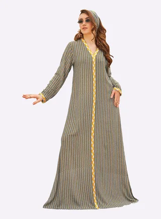 Sara Waving Stripe Jalabiya 