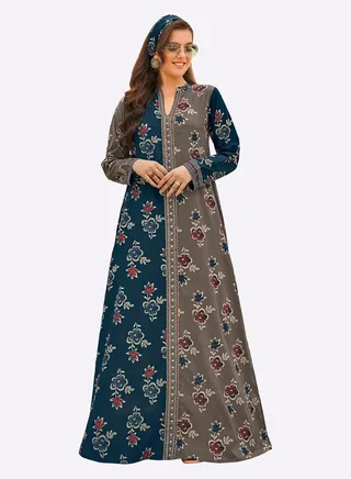 Sara Floral Parallel Jalabiya 