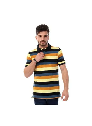 Embroidered Casual Poloshirt Multicolour 