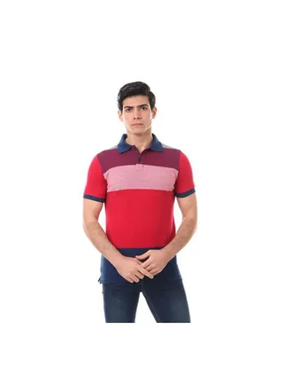 Embroidered Casual Poloshirt Multicolour 