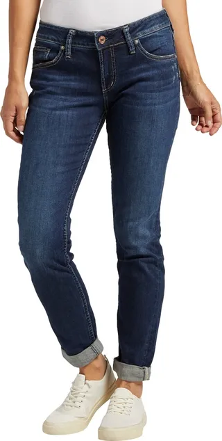 Boyfriend Ankle Straight Leg Jeans