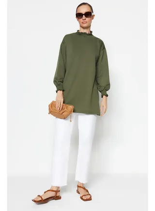 Woman Modest Tunic Khaki 