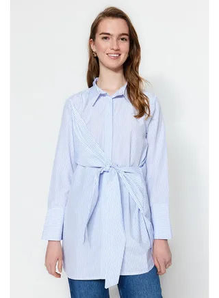 Woman Modest Tunic Blue 