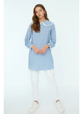 Woman Modest Tunic Blue 